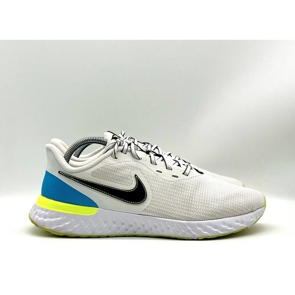 Nike Other - Nike ￼Shoes Men size 9.5 Revolution 5 EXT Running White/Blue Sneakers CZ8591-102